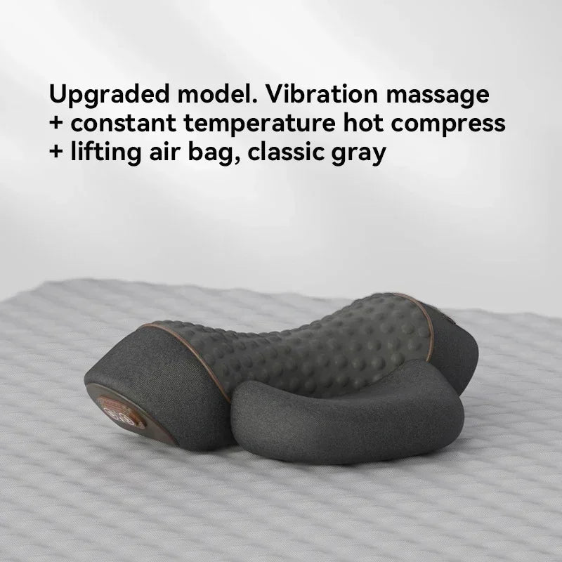 Massager Cervical Pillow Hot Compress Vibration Massage Neck Traction Relax Sleeping Pillow Spine Support Normal